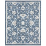 Nourison Lennox LEN01 Area Rug, Blue/Ivory, 7'10" x 9'10"