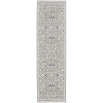 Nourison Lennox LEN01 Runner Rug, Grey/Ivory, 2'2" x 7'6"