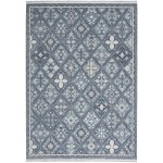 Nourison Lennox LEN02 Area Rug, Blue/Grey, 4' x 6'