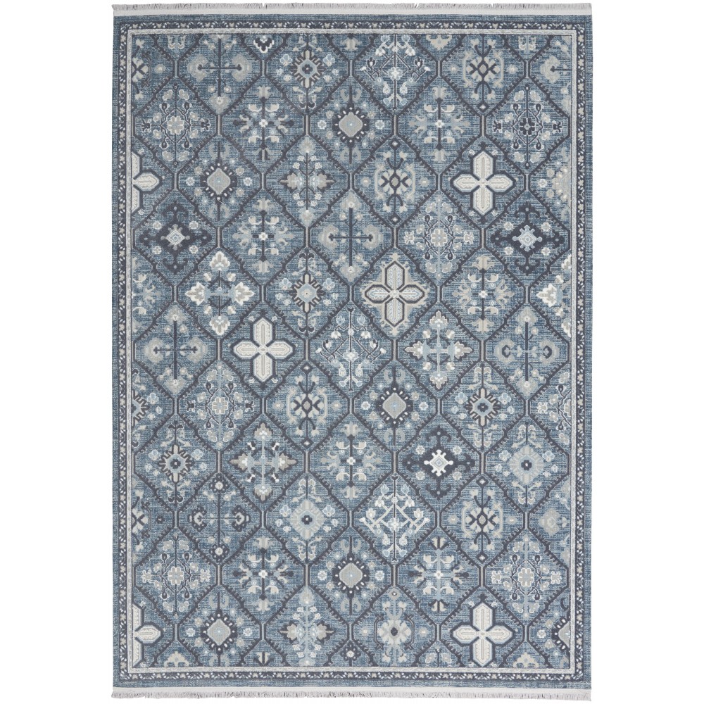 Nourison Lennox LEN02 Area Rug, Blue/Grey, 4' x 6' Nourison Lennox LEN02 Area Rug, Blue/Grey, 4' x 6'