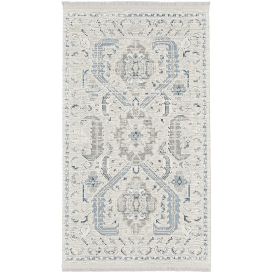 Nourison Lennox LEN03 Area Rug, Ivory/Grey, 2'3" x 3'9"