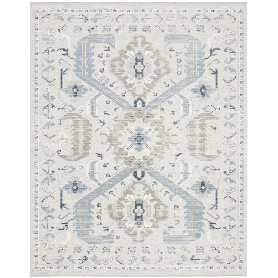 Nourison Lennox LEN03 Area Rug, Ivory/Grey, 9' x 12'