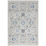 Nourison Lennox LEN04 Area Rug, Grey/Blue, 4' x 6'