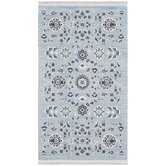 Nourison Lennox LEN04 Area Rug, Light Blue Grey, 2'3" x 3'9"