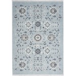 Nourison Lennox LEN04 Area Rug, Light Blue Grey, 4' x 6'