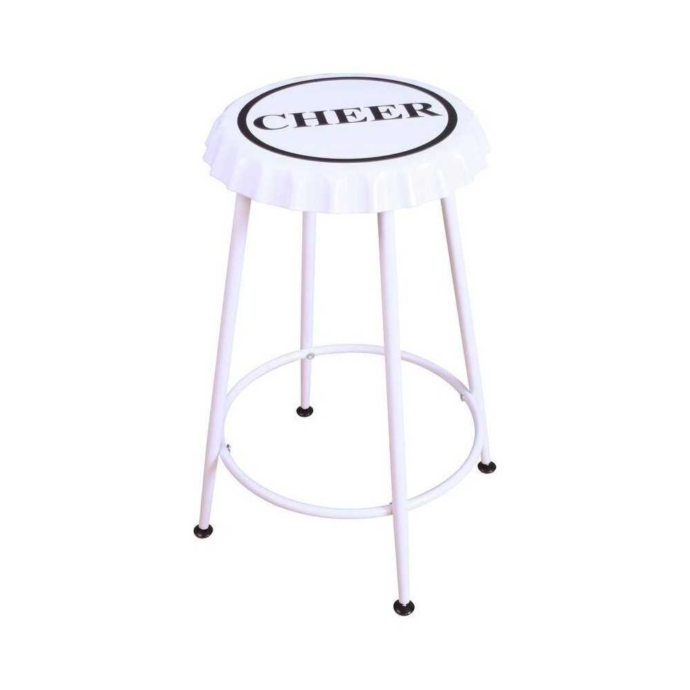 ACME Mant Counter Height Stool (Set-2), White ACME Mant Counter Height Stool (Set-2), White