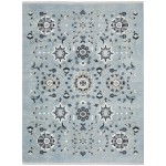 Nourison Lennox LEN04 Area Rug, Light Blue Grey, 9' x 12'