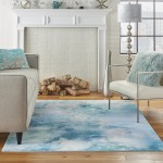 Nourison Le Reve LER02 Area Rug, Seafoam, 4' x 6'