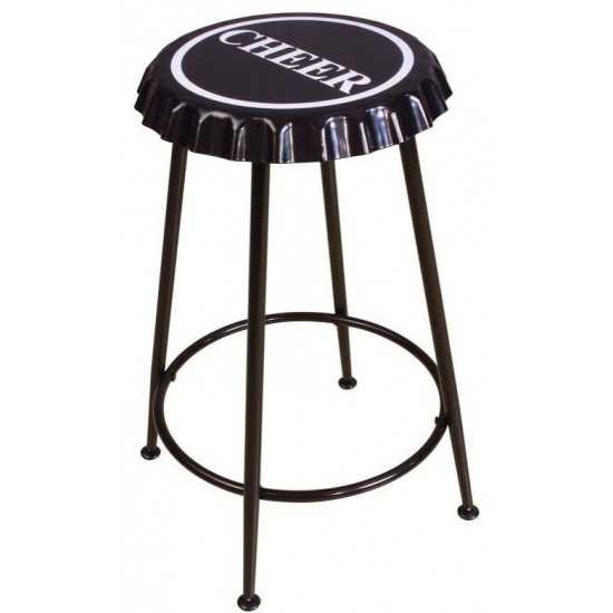 ACME Mant Counter Height Stool (Set-2), Black