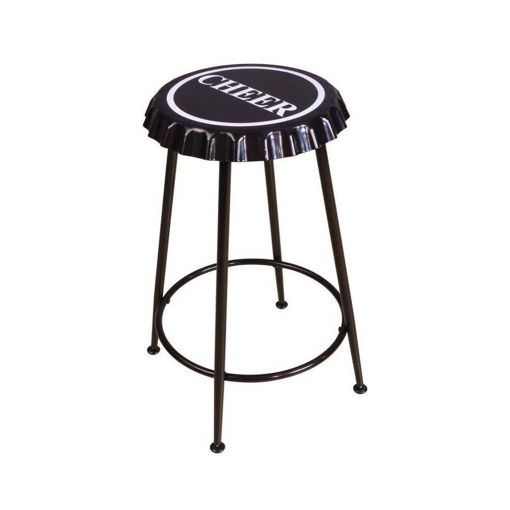 ACME Mant Counter Height Stool (Set-2), Black