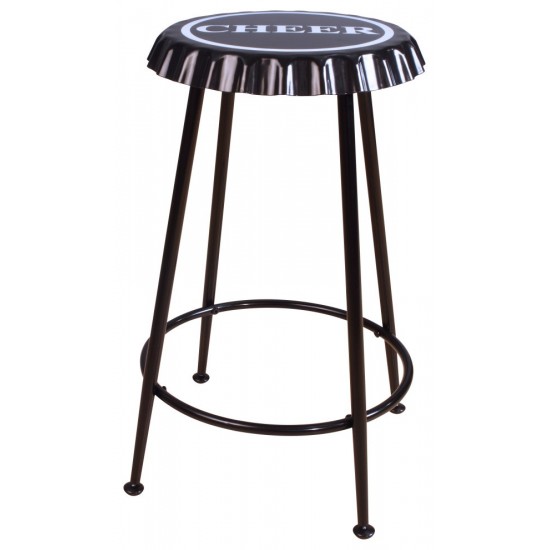 ACME Mant Counter Height Stool (Set-2), Black