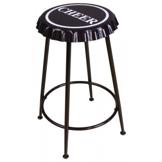 ACME Mant Counter Height Stool (Set-2), Black