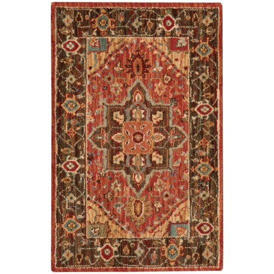 Nourison Living Treasures LI01 Area Rug, Rust, 2'6" x 4'3"