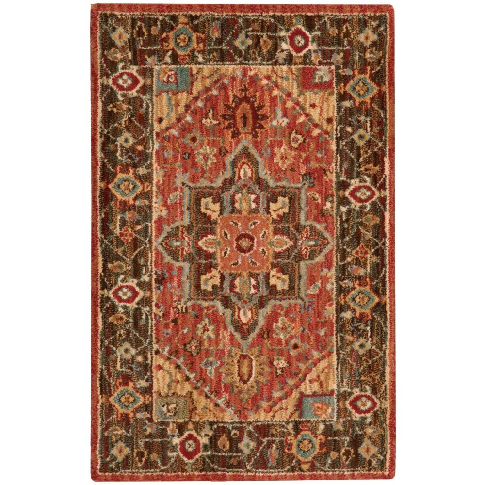 Nourison Living Treasures LI01 Area Rug, Rust, 2'6" x 4'3"