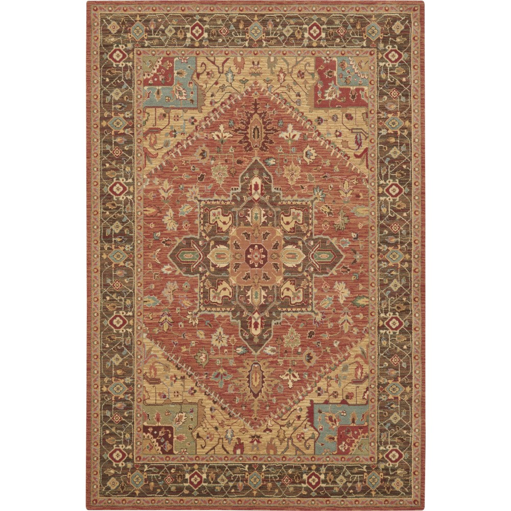 Nourison Living Treasures LI01 Area Rug, Rust, 5'6" x 8'3" Nourison Living Treasures LI01 Area Rug, Rust, 5'6" x 8'3"