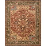 Nourison Living Treasures LI01 Area Rug, Rust, 8'3" x 11'3"