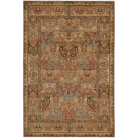 Nourison Living Treasures LI02 Area Rug, Multicolor, 3'6" x 5'6"