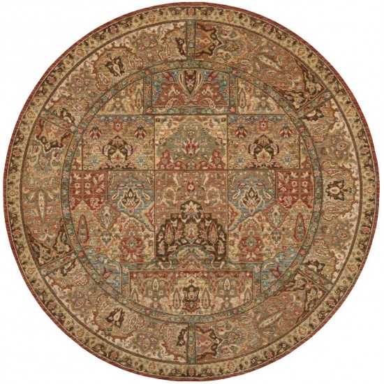 Nourison Living Treasures LI02 Area Rug, Multicolor, 5'10" x Round