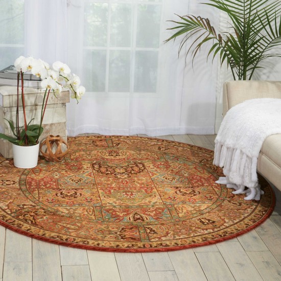 Nourison Living Treasures LI02 Area Rug, Multicolor, 5'10" x Round