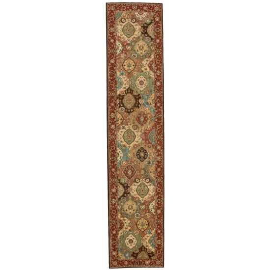 Nourison Living Treasures LI03 Runner Rug, Multicolor, 2'6" x 12'