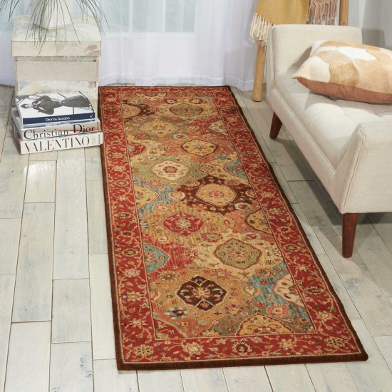 Nourison Living Treasures LI03 Runner Rug, Multicolor, 2'6" x 12'