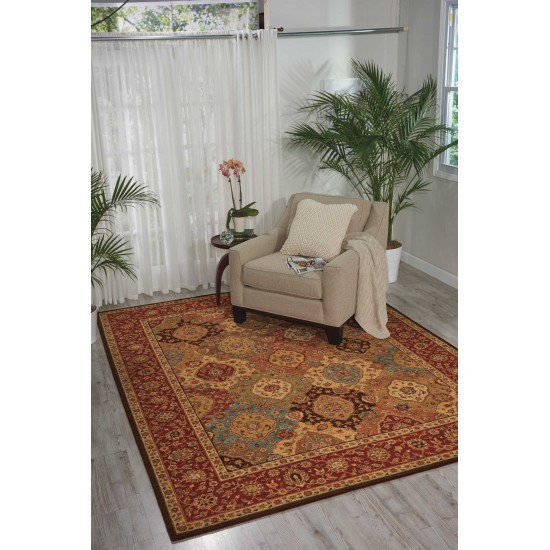 Nourison Living Treasures LI03 Area Rug, Multicolor, 3'6" x 5'6"