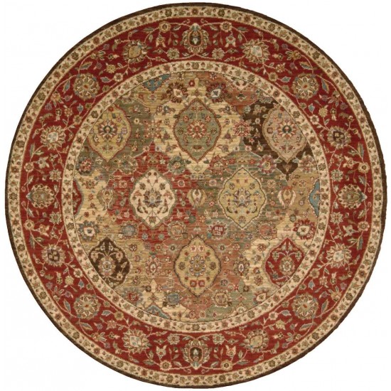 Nourison Living Treasures LI03 Area Rug, Multicolor, 5'10" x Round