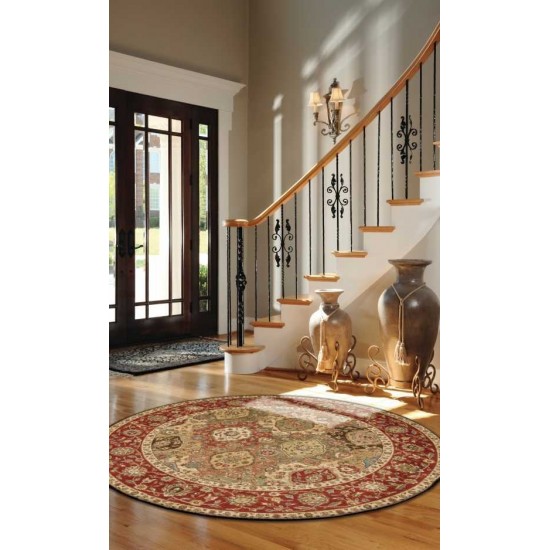 Nourison Living Treasures LI03 Area Rug, Multicolor, 5'10" x Round