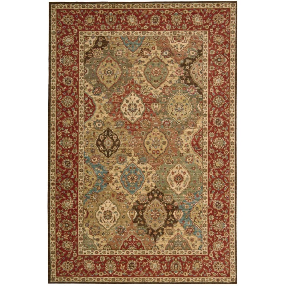 Nourison Living Treasures LI03 Area Rug, Multicolor, 5'6" x 8'3"