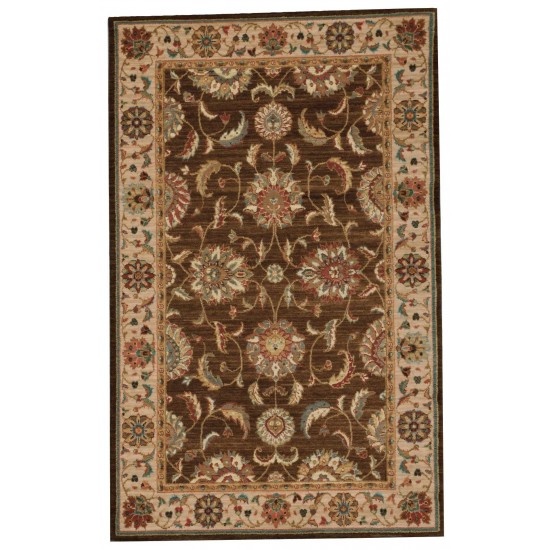 Nourison Living Treasures LI04 Area Rug, Brown, 3'6" x 5'6"