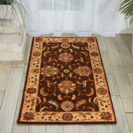 Nourison Living Treasures LI04 Area Rug, Brown, 3'6" x 5'6"