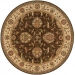 Nourison Living Treasures LI04 Area Rug, Brown, 5'10" x Round