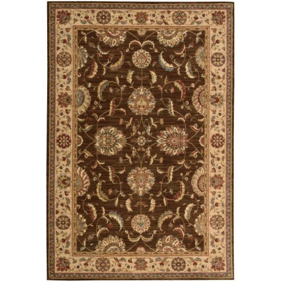 Nourison Living Treasures LI04 Area Rug, Brown, 5'6" x 8'3"