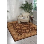 Nourison Living Treasures LI04 Area Rug, Brown, 5'6" x 8'3"