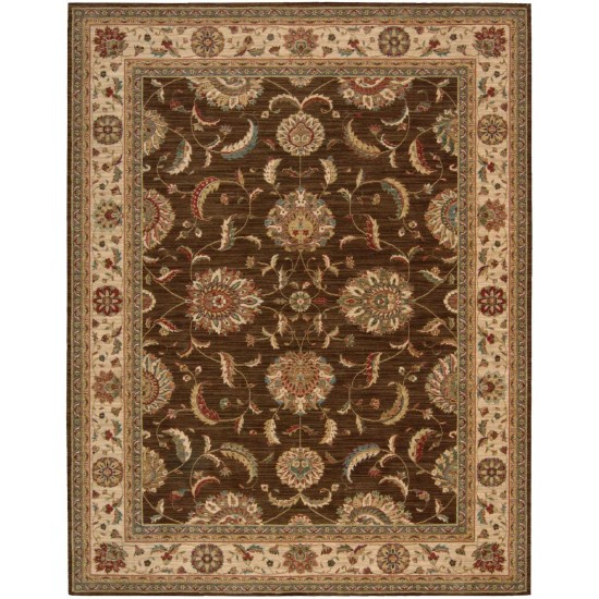 Nourison Living Treasures LI04 Area Rug, Brown, 7'6" x 9'6"