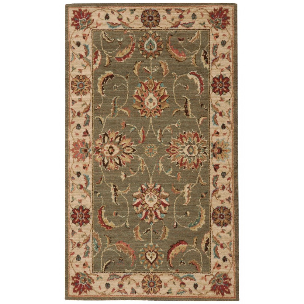 Nourison Living Treasures LI04 Area Rug, Green, 2'6" x 4'3" Nourison Living Treasures LI04 Area Rug, Green, 2'6" x 4'3"