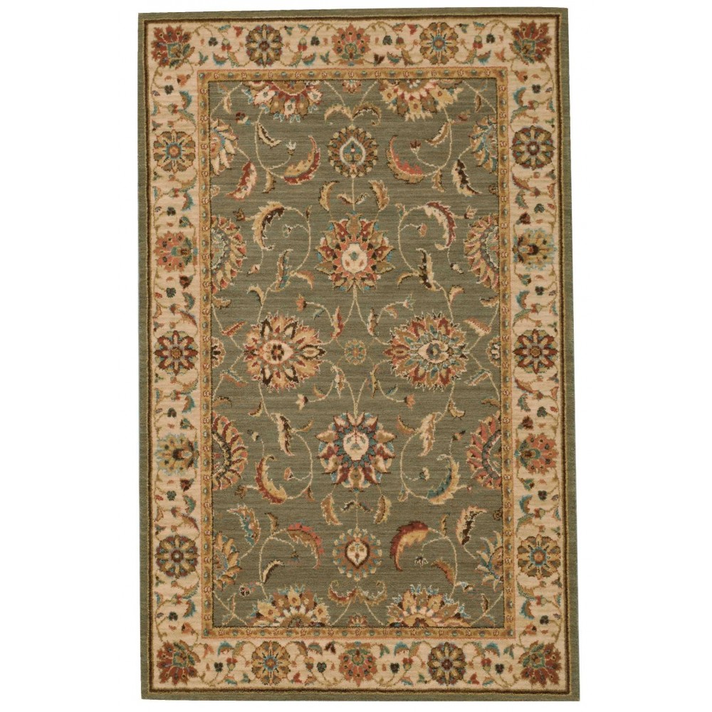 Nourison Living Treasures LI04 Area Rug, Green, 3'6" x 5'6" Nourison Living Treasures LI04 Area Rug, Green, 3'6" x 5'6"