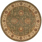 Nourison Living Treasures LI04 Area Rug, Green, 5'10" x Round