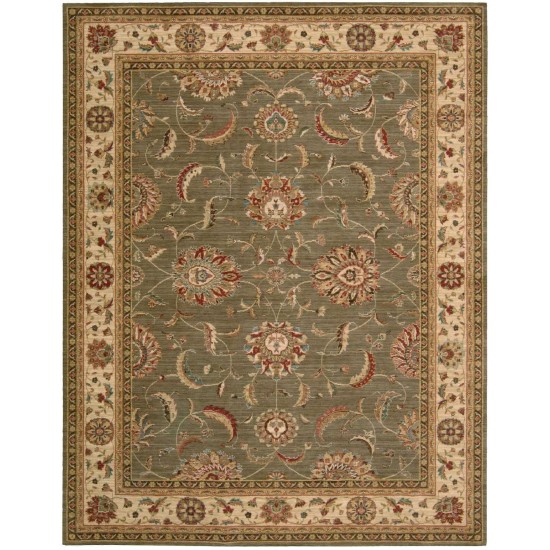 Nourison Living Treasures LI04 Area Rug, Green, 7'6" x 9'6"