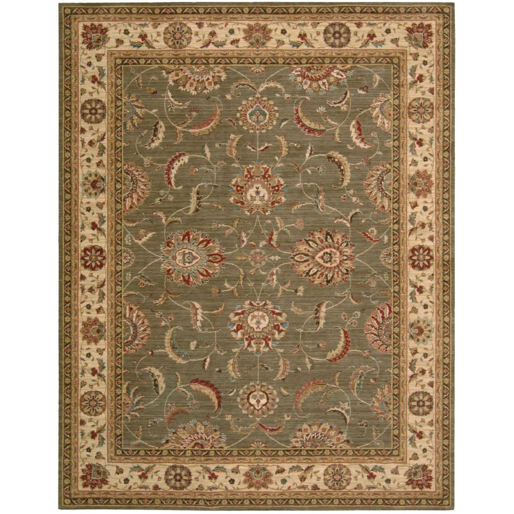 Nourison Living Treasures LI04 Area Rug, Green, 7'6" x 9'6"