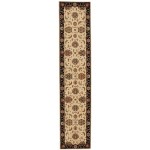 Nourison Living Treasures LI04 Runner Rug, Ivory/Black, 2'6" x 12'