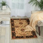 Nourison Living Treasures LI04 Area Rug, Ivory/Black, 2'6" x 4'3"