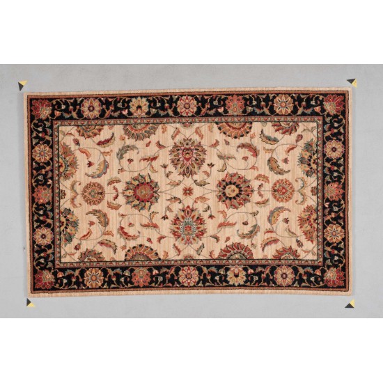 Nourison Living Treasures LI04 Area Rug, Ivory/Black, 3'6" x 5'6"