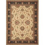 Nourison Living Treasures LI04 Area Rug, Ivory/Black, 8'3" x 11'3"