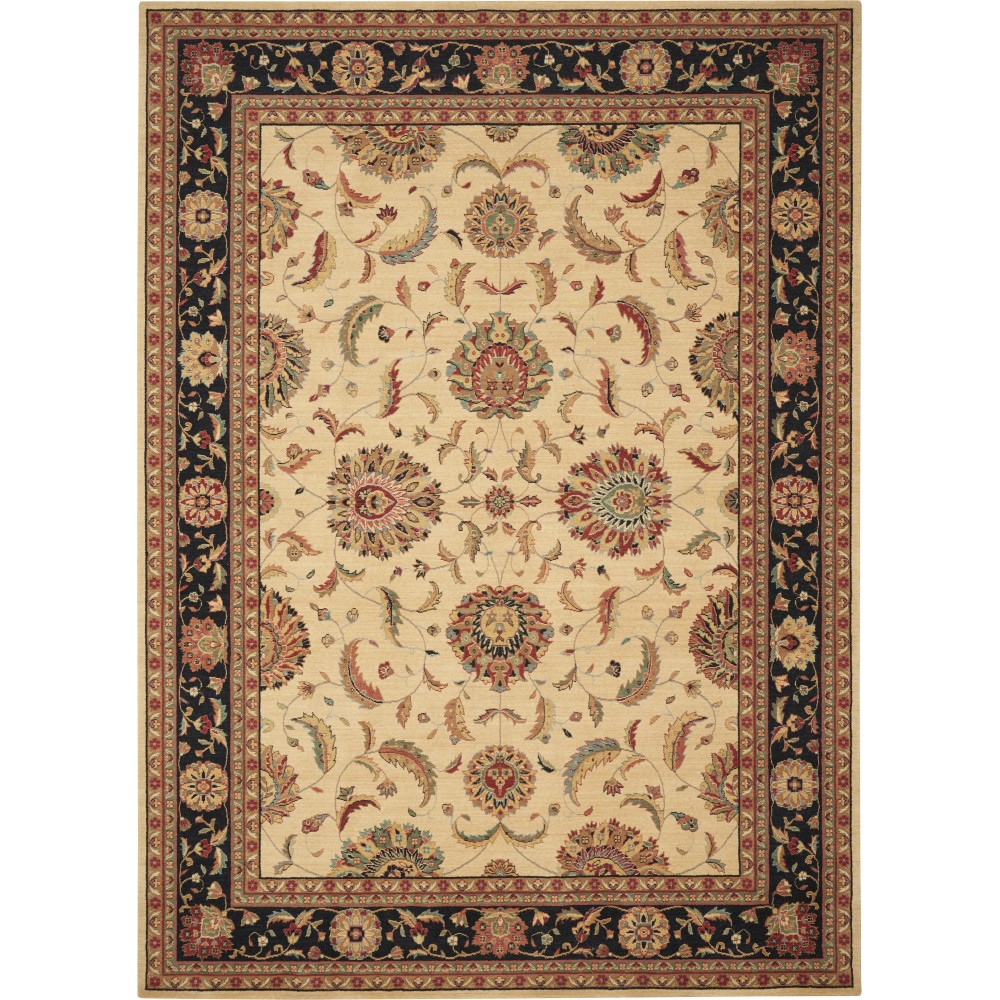 Nourison Living Treasures LI04 Area Rug, Ivory/Black, 8'3" x 11'3"