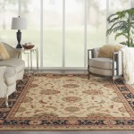 Nourison Living Treasures LI04 Area Rug, Ivory/Black, 8'3" x 11'3"