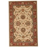 Nourison Living Treasures LI04 Area Rug, Ivory/Red, 3'6" x 5'6"