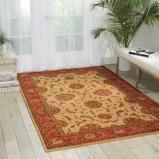 Nourison Living Treasures LI04 Area Rug, Ivory/Red, 3'6" x 5'6"