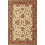 Nourison Living Treasures LI04 Area Rug, Ivory/Red, 5'6" x 8'3"