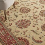 Nourison Living Treasures LI04 Area Rug, Ivory/Red, 5'6" x 8'3"